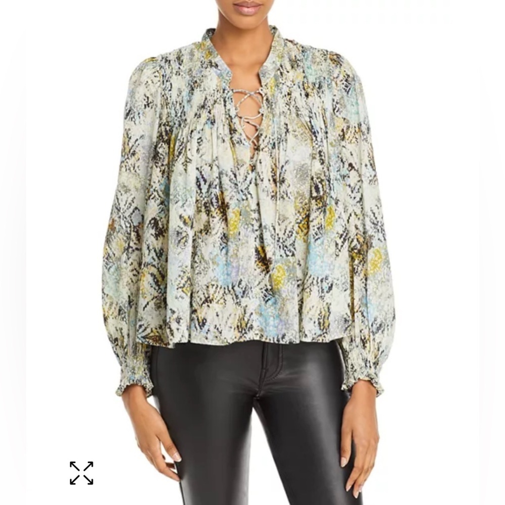 IRO
Calli Cotton Printed Lace Up Top 40 US 8